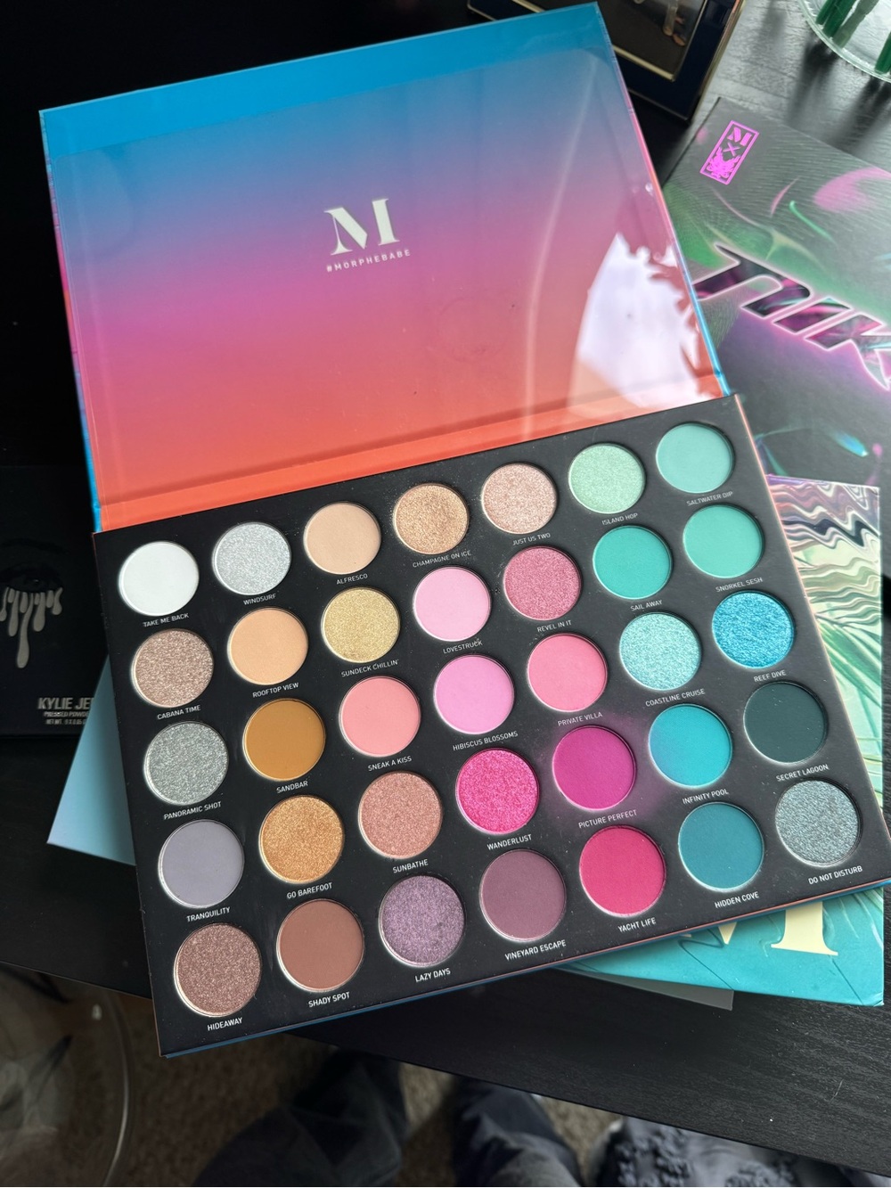 Morphe Eyeshadow Palette — Teal, Turquoise & Pink Collection